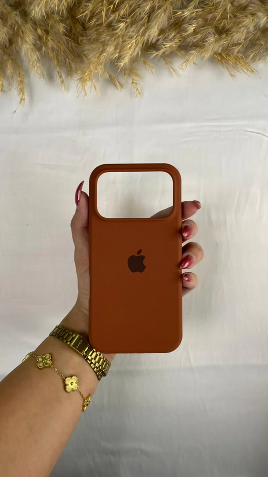 Brown 🤎 Silicon Case With Soft Padding