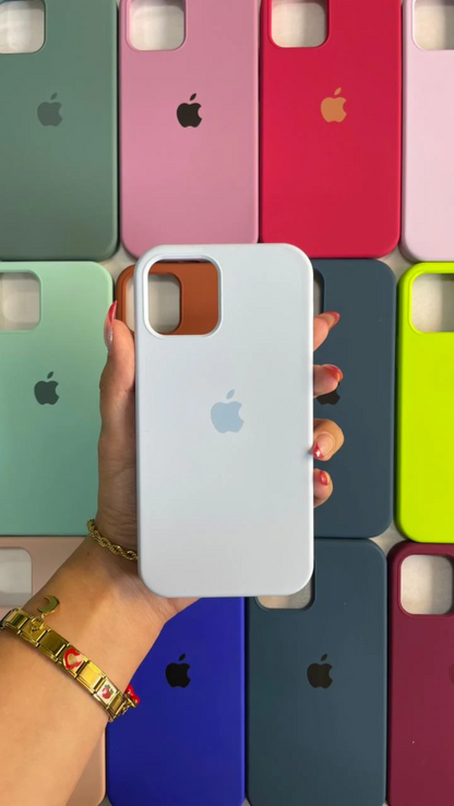 Milky White (Pure White) Silicon Case With Soft Padding