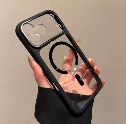 Crystal Clear Anti-Yellow Rubber Border Case 💪🏻