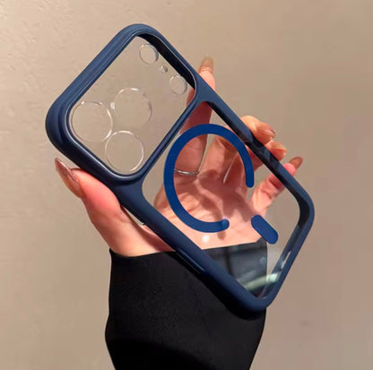Crystal Clear Anti-Yellow Rubber Border Case 💪🏻