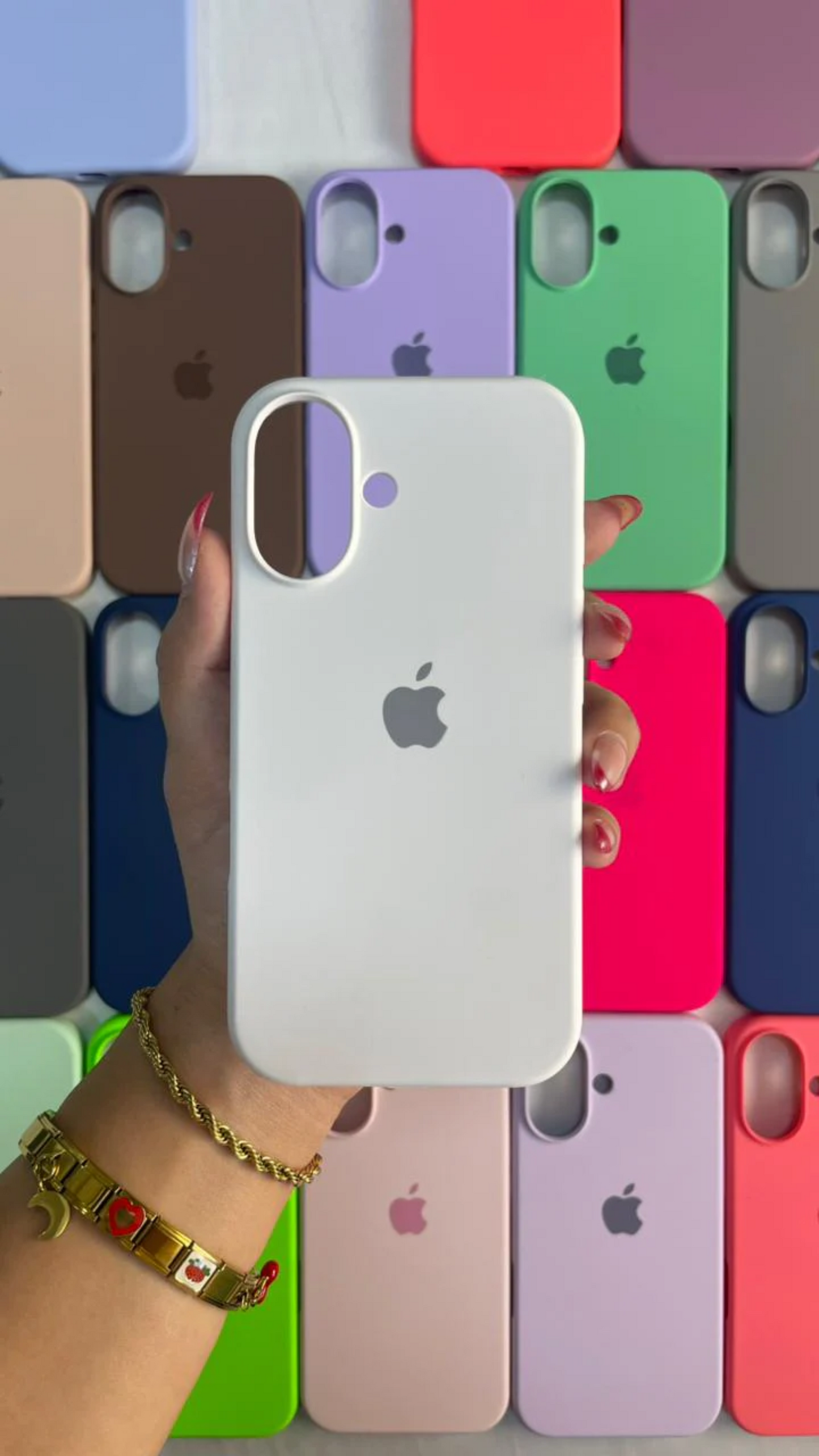 Milky White (Pure White) Silicon Case With Soft Padding