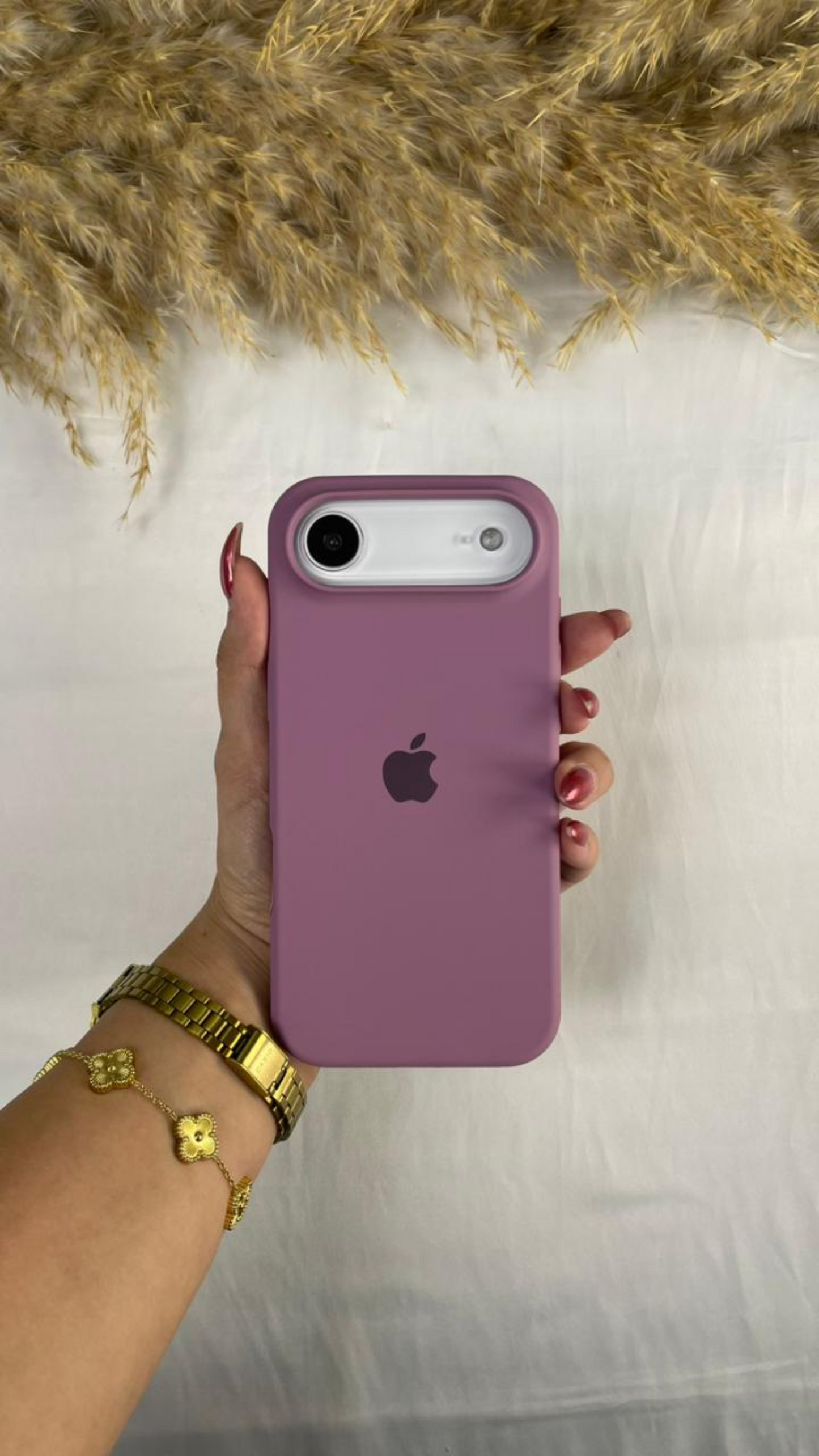 Mauve (Blush Pink) Silicon Case With Soft Padding