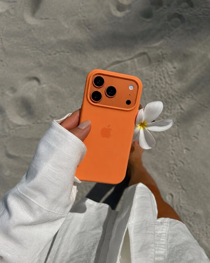Cosmic Orange Slicon Case For All New 17 Series 🧡