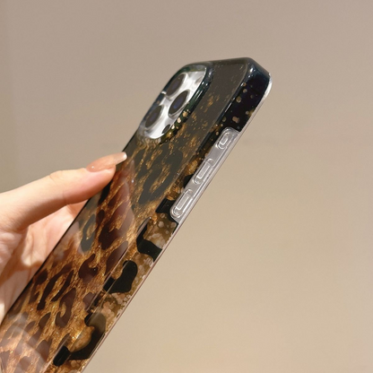 New Golden 🥇Cheetah Glitter Leoperd Case