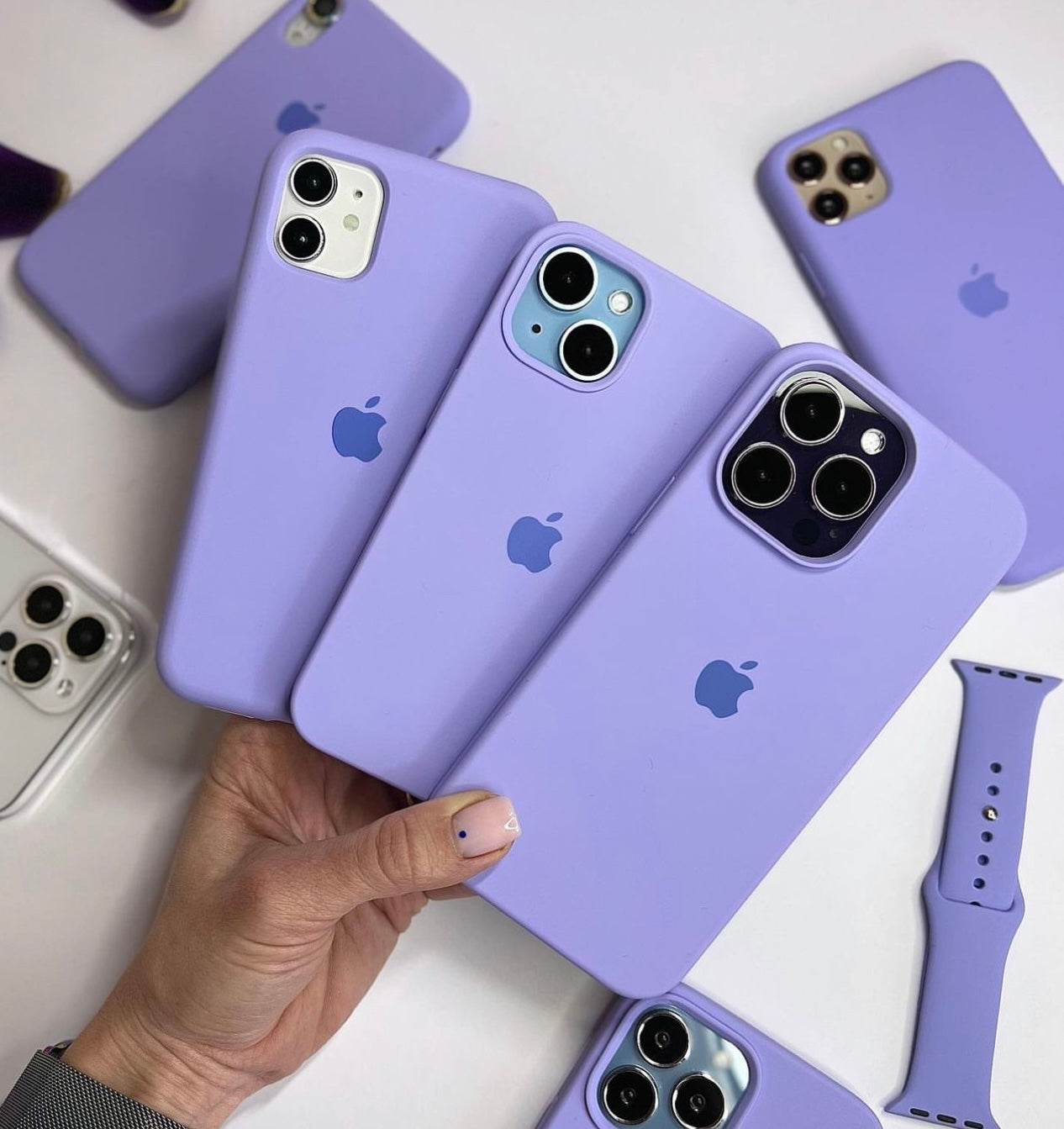 Lilac Silicon Case With Soft Padding Inside 🪻