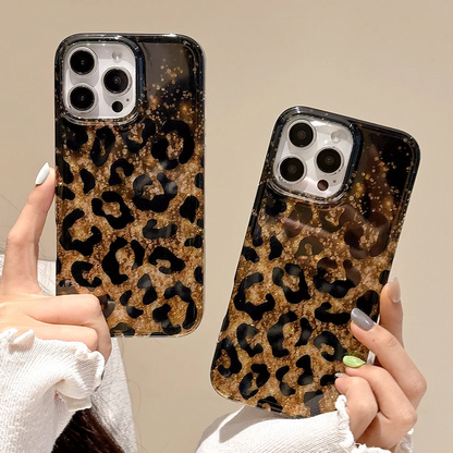 New Golden 🥇Cheetah Glitter Leoperd Case