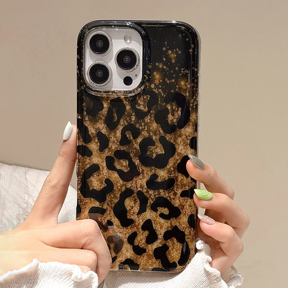 New Golden 🥇Cheetah Glitter Leoperd Case
