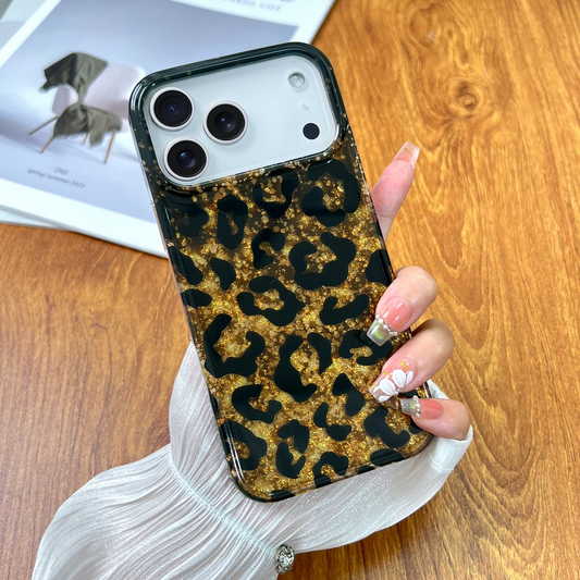 New Golden 🥇Cheetah Glitter Leoperd Case