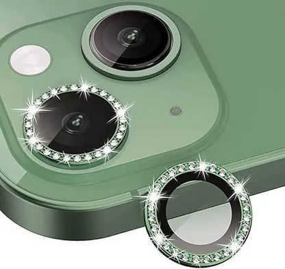 Rhinestones Shimmer Camera Protective Lenses For Iphone ✨