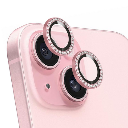 Rhinestones Shimmer Camera Protective Lenses For Iphone ✨