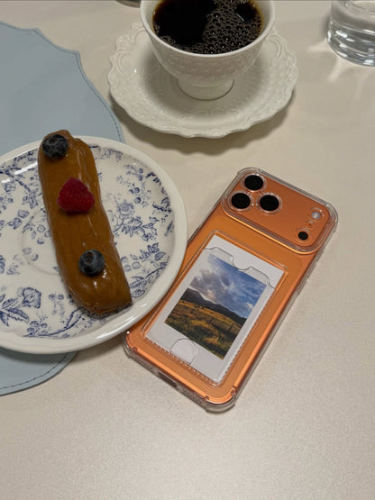 Luxury Pocket Card Holder Case 👻With Polarids