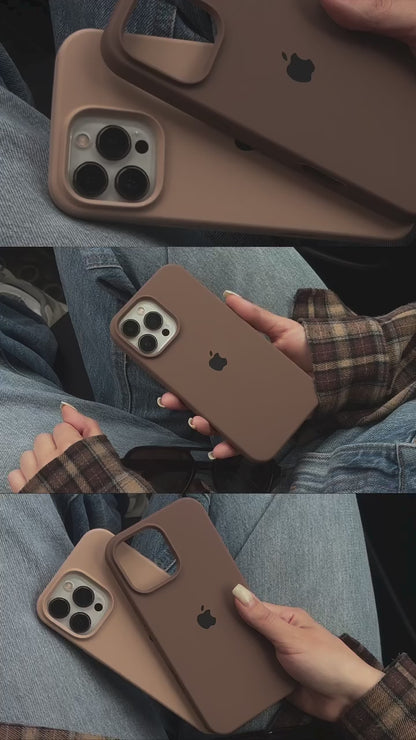 Choco Brown (Dark Brown) Silicon Case With Soft Padding