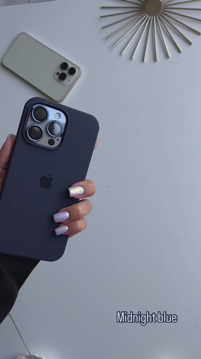 Navy Blue (Titanium Blue) Silicon Case With Soft Padding