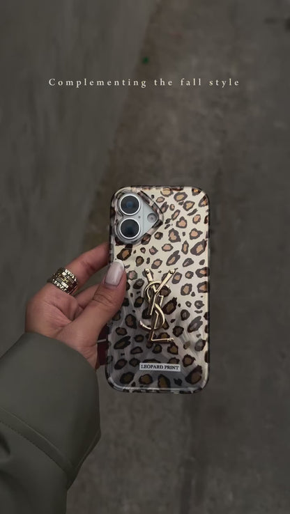 New YSL Branded Leopard Print Case 💥