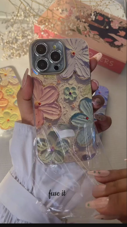 Floral 🍁 IMD Case With Shimmer Lens Covered