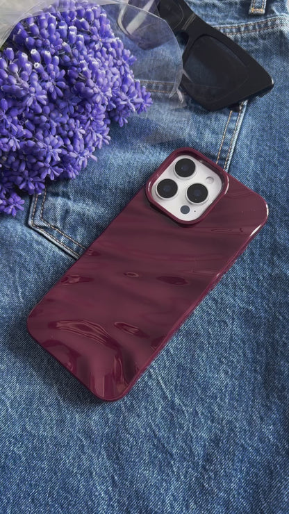 Cherry Wine Soft Wavy Case 🍒