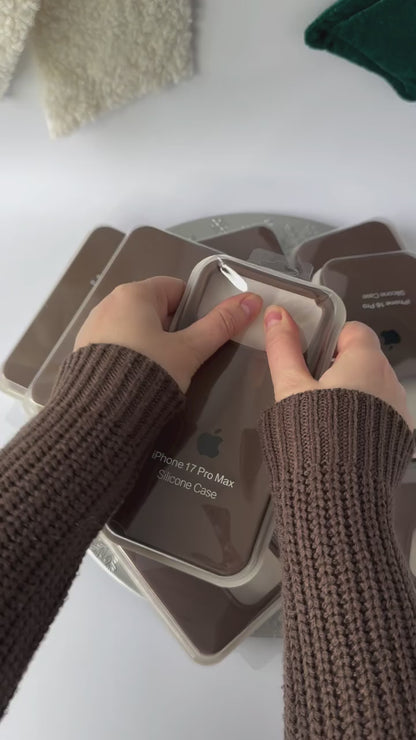 Choco Brown (Dark Brown) Silicon Case With Soft Padding
