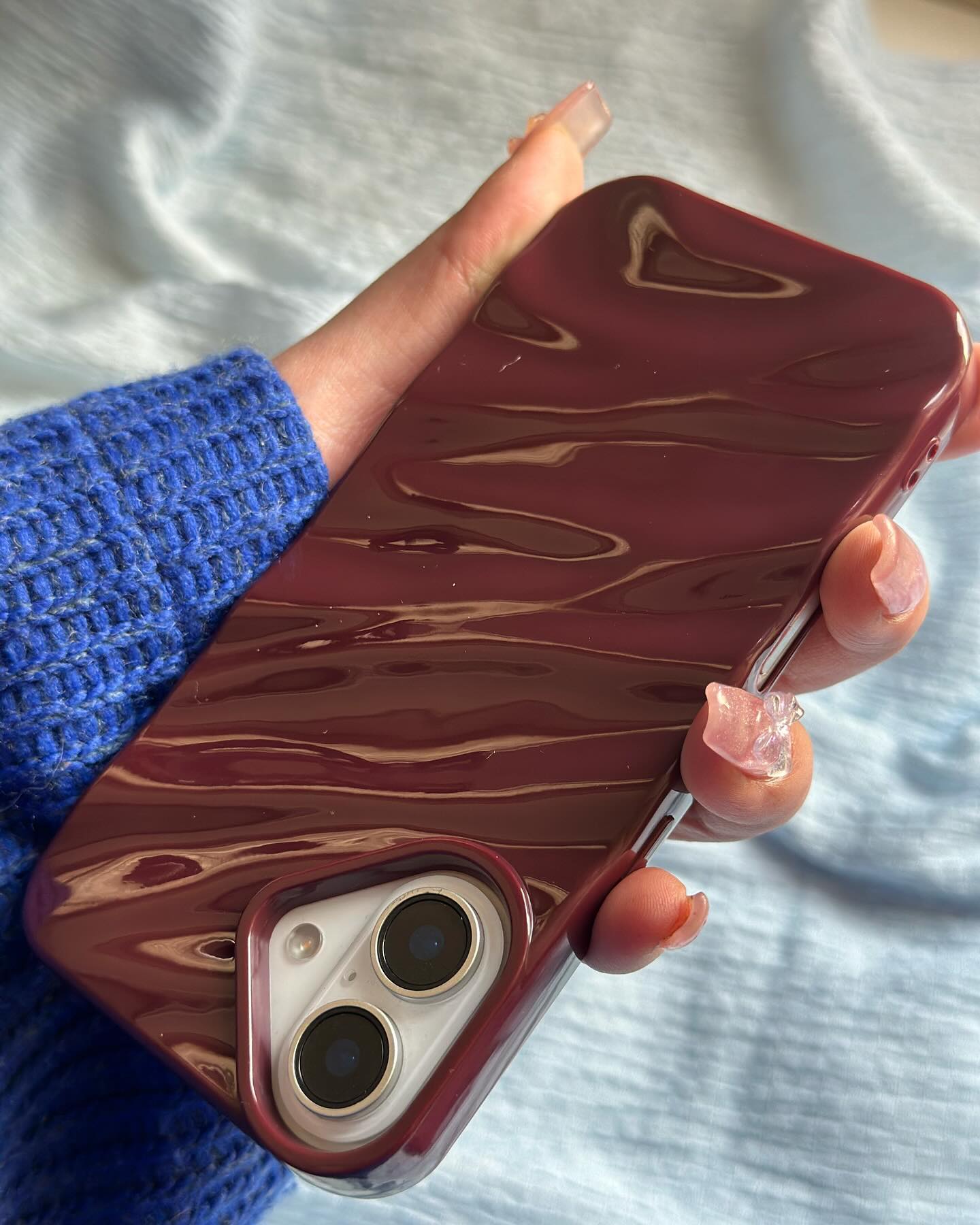 Cherry Wine Soft Wavy Case 🍒